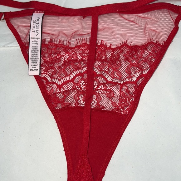 Victoria's Secret VString Mesh & Lace Red THONG Panty XL - Picture 12 of 12